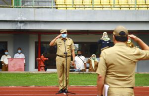 Apel Perdana Sebagai Plt. Wali Kota Bekasi Tri Intruksikan Pelayanan Publik Harus Tetap Berjalan
