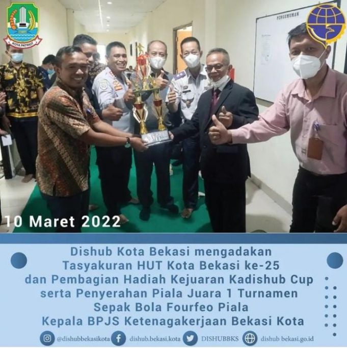 Meriahkan HUT Kota Bekasi Ke-25, Kadishub Kota Bekasi Gelar Tasyakuran Serta Penyerahan Hadiah Lomba