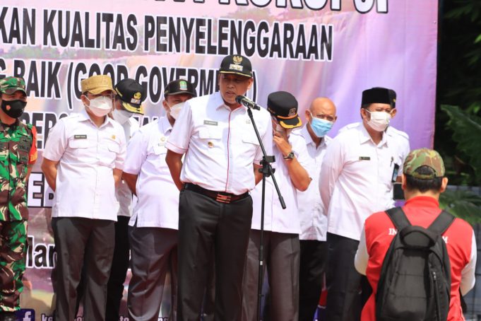 Plt Wali Kota Bekasi Hadiri Deklarasi Anti Korupsi di Kecamatan Bantargebang