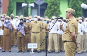 TRI ADHIANTO PLT. WALIKOTA SAMPAIKAN ENAM POINT PENTING DALAM APEL GABUNGAN PEMKOT BEKASI