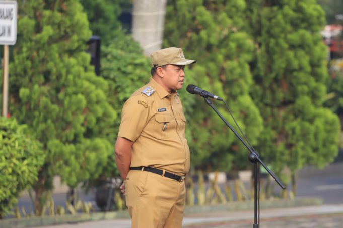 TRI ADHIANTO PIMPIN APEL, BERPESAN ASN DAN NON ASN UNTUK BERBAUR DENGAN MASYARAKAT