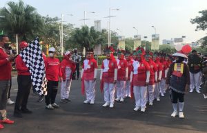 Semarak HUT RI 77 di Medan Satria Tri Adhianto Plt Wali Kota Lepas Peserta Jalan Santai