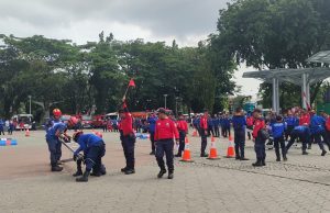 Skill Competition Damkar Kota Bekasi Berlanjut Di Hari Kedua, Petugas Tampilkan Lomba Ladder Pitching