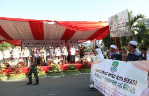 Pegawai Pemerintahan Kota Bekasi Ramaikan Pawai 1 Muharram 1445 H