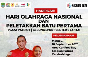 Pemkot Bekasi Peringati HAORNAS 2023 Sekaligus Gelar Peletakkan Batu Pertama Plaza Patriot dan Gedung Sport Center
