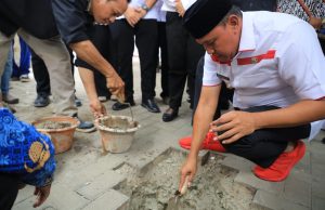 Walikota Bekasi Letakan Batu Pertama Pembangunan Sentra UMKM di Rest Area KM 06B