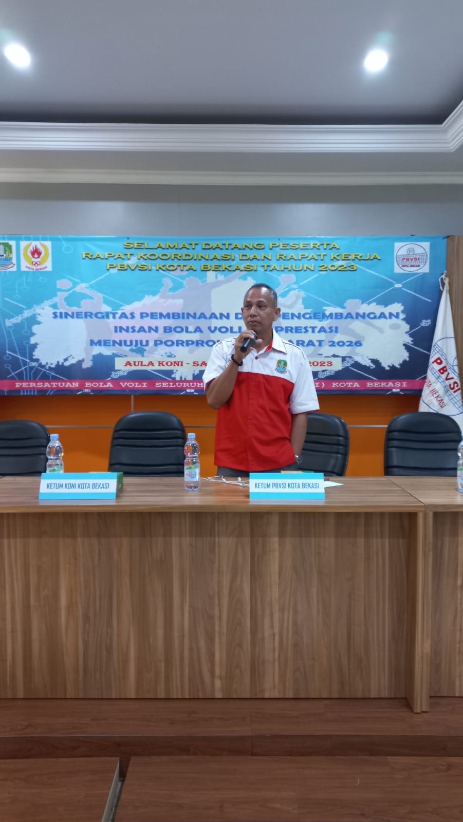 Rudi Iskandar ketua PBVSI Kota Bekasi