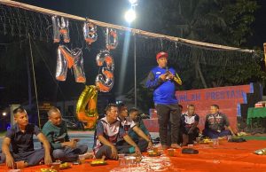 H.Anton S.Kom Calon Ketua PBVSI Kota Bekasi Dan Wadan Yonif 202/Tajimalela Menghadiri HUT Club Bola Voli M3VC ke 4 Tahun