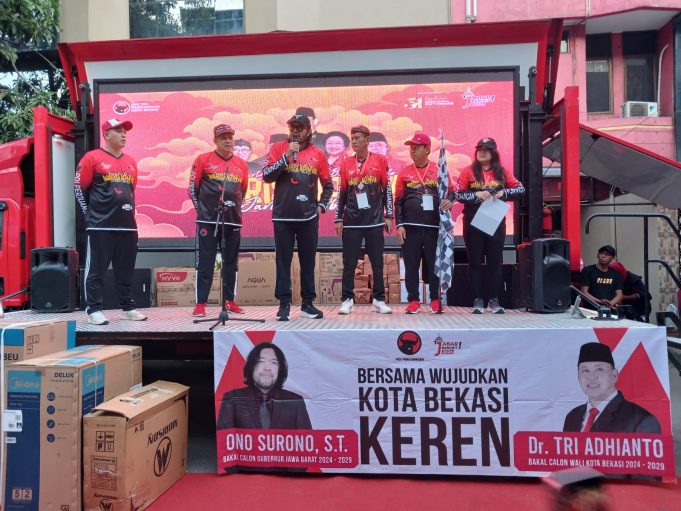 DPC PDI Perjuangan Kota Bekasi Menggelar Acara Gerak Jalan Sehat & Doa Bersama Peringatan Bulan Bung Karno Sekaligus Haul Bung Karno & Taufik Kiemas