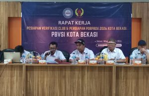 PENGCAB PBVSI KOTA BEKASI MENGGELAR RAKER VERIFIKASI KLUB DAN PERSIAPAN PORPROV TAHUN 2026