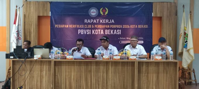 PENGCAB PBVSI KOTA BEKASI MENGGELAR RAKER VERIFIKASI KLUB DAN PERSIAPAN PORPROV TAHUN 2026