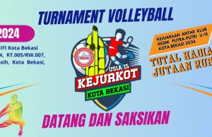 PBVSI Kota Bekasi Menggelar Turnamen Bolavoli KU-15 Memperebutkan Piala Ketua KONI Kota Bekasi