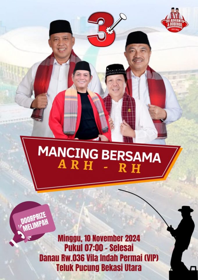 Menyambut Hari Pahlawan 10 November 2024 “Arif Rahman Hakim dan Rudy Heryansah” Dewan Dapil II Bekasi Utara – Medan Satria Gelar Mancing Bersama