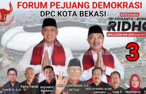 FORUM PEJUANG DEMOKRASI KOTA BEKASI, TRI ADHIANTO – ABDUL HARRIS BOBIHOE MENANG DI PILKADA KOTA BEKASI 2024