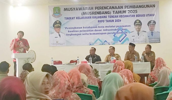 Rudy Heryansah Wakil Ketua Komisi 1 DPRD Kota Bekasi Menghadiri Musrenbang Kelurahan Kaliabang Tengah Bekasi Utara