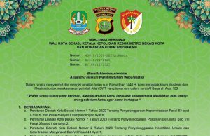 Menjelang Bulan Suci Ramadhan 1446 H.Pemkot Bekasi Mengeluarkan Maklumat Bersama