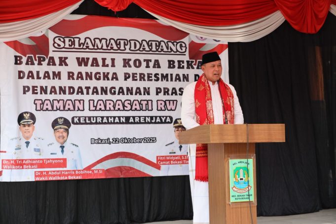 Pemkot Bekasi Tambah Ruang Terbuka Hijau di Aren Jaya, Mas Tri Dorong Warga Jaga Taman Bersama