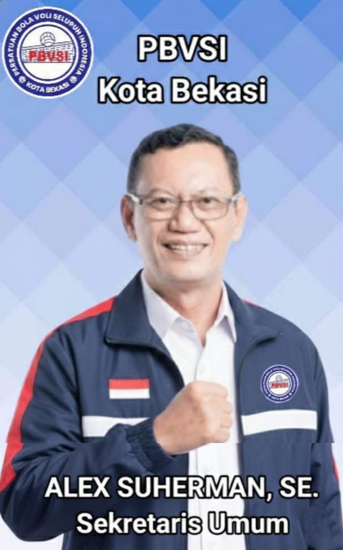 Profil Alex Suherman Sekretaris Umum PBVSI Kota Bekasi Periode 2024 – 2028
